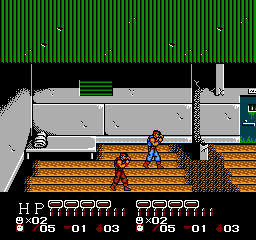 Two Bart characters in the prison camp, with separate HP bars and weapon stocks